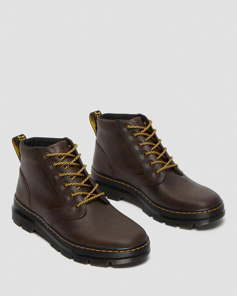 Brown Men's Dr Martens Bonny Leather Ankle Boots | CA 436LIS